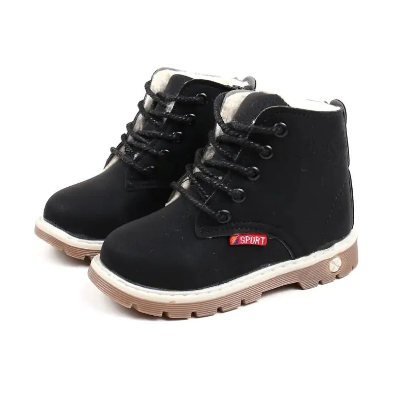 Children's Plush Short Martin Boots