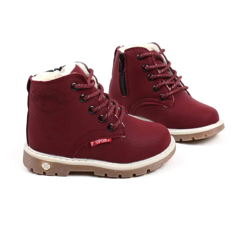 Children's Plush Short Martin Boots
