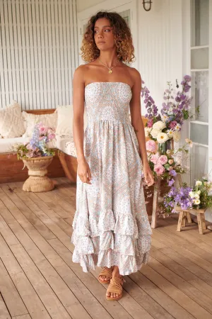 Coconut Mojito Print Samba Maxi Dress