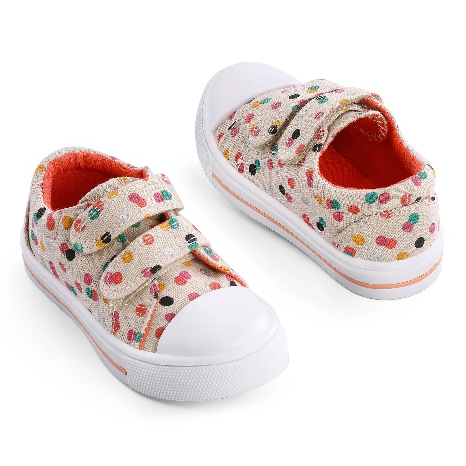 Color Circle Double Velcro Off-White Sneakers