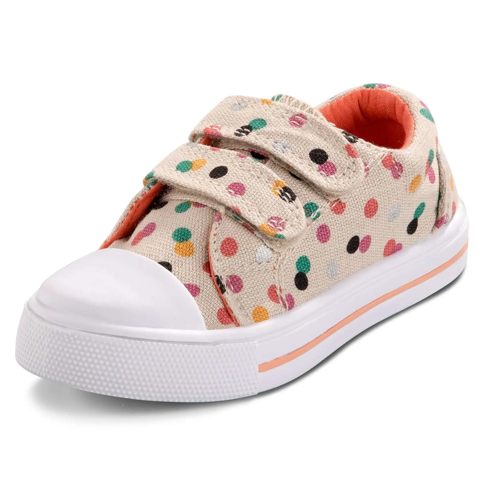Color Circle Double Velcro Off-White Sneakers