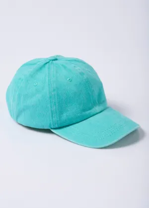 Colorful canvas cap with a worn effect