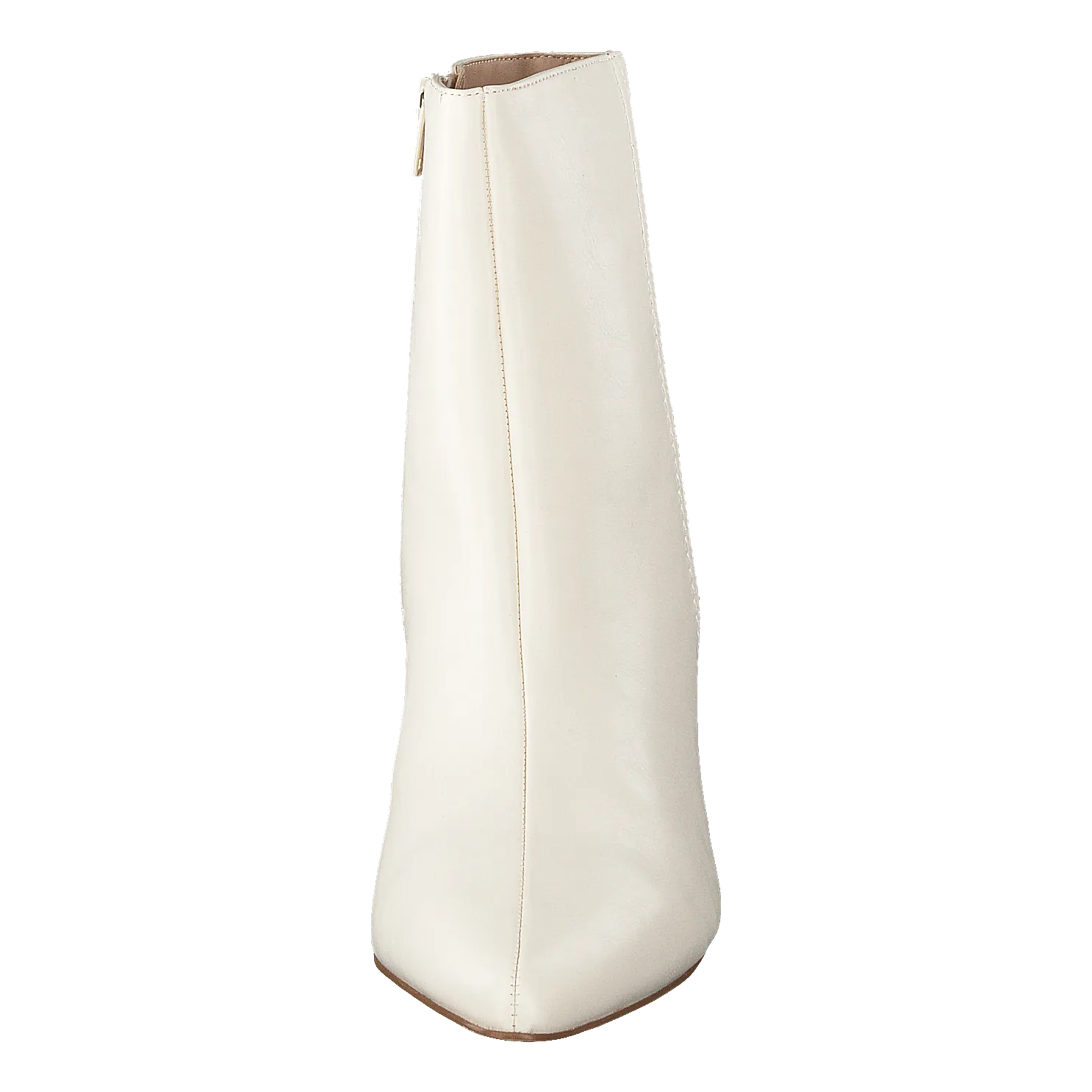 Cone Shape Ankle Boots Offwhite