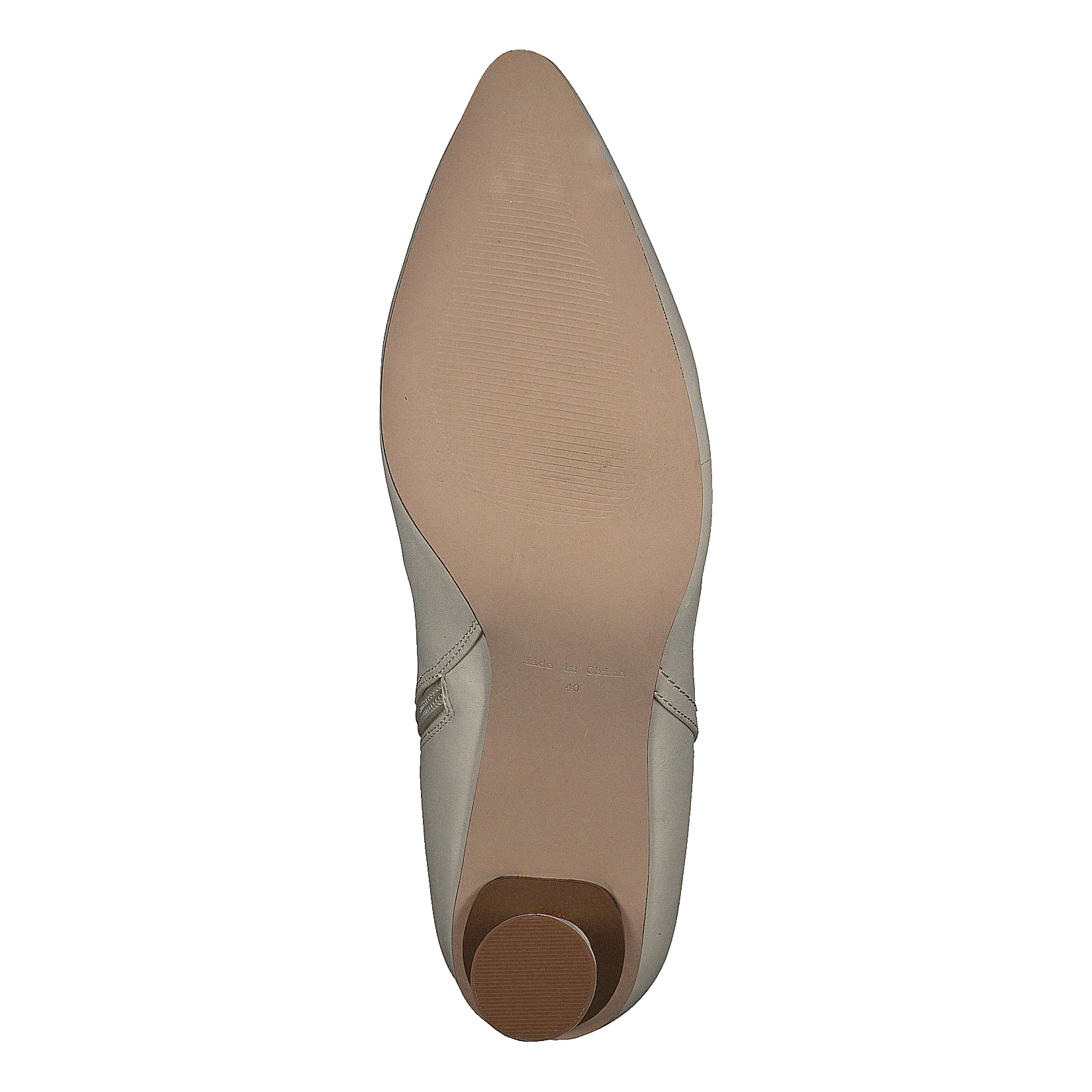 Cone Shape Ankle Boots Offwhite