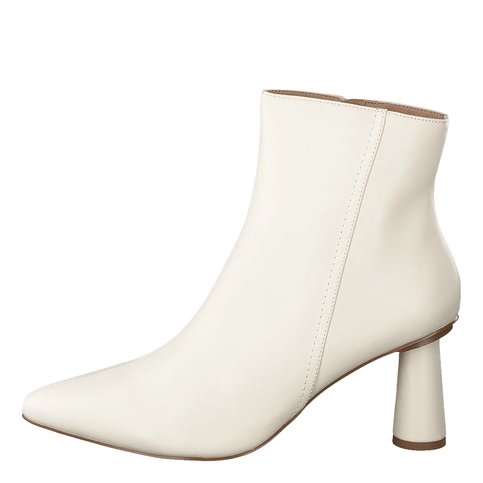 Cone Shape Ankle Boots Offwhite