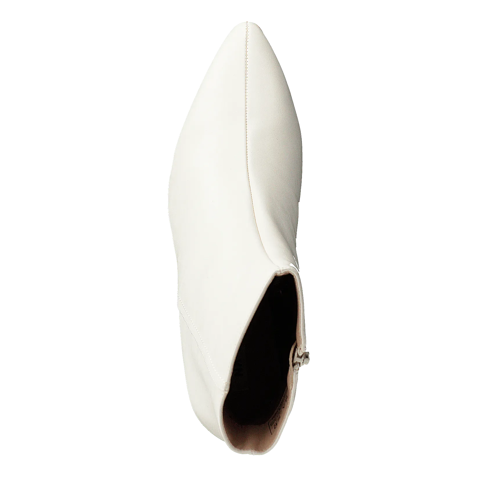 Cone Shape Ankle Boots Offwhite