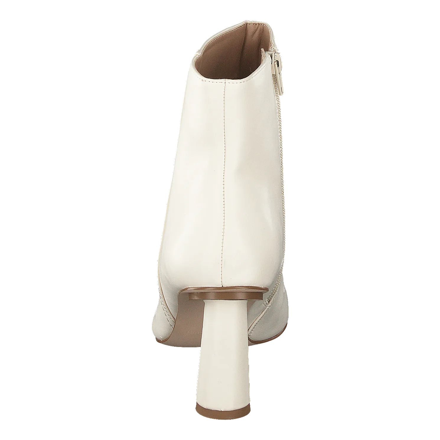 Cone Shape Ankle Boots Offwhite