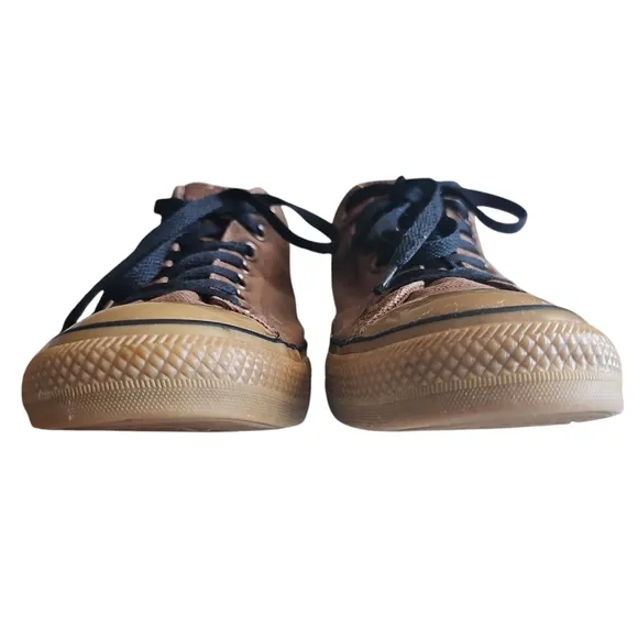 Converse Chuck Taylor All Star Lo Lace Up Gum Bottom Chocolate Sneaker Shoe Sz10