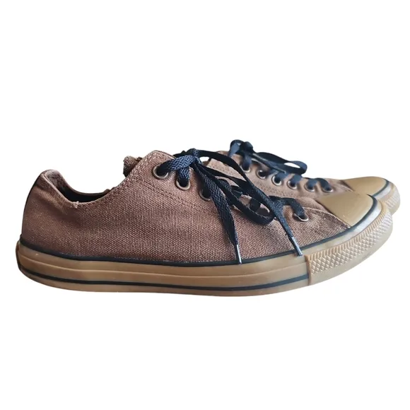 Converse Chuck Taylor All Star Lo Lace Up Gum Bottom Chocolate Sneaker Shoe Sz10