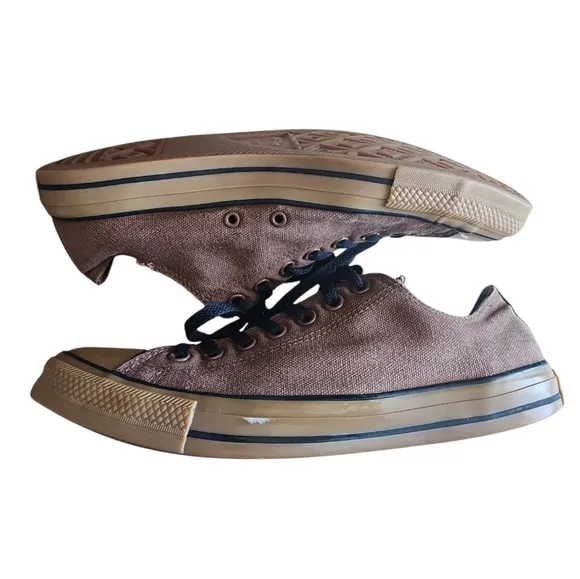 Converse Chuck Taylor All Star Lo Lace Up Gum Bottom Chocolate Sneaker Shoe Sz10