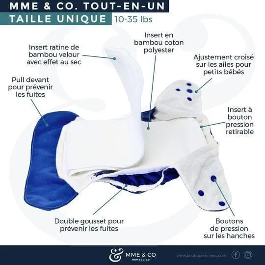 Couche tout-en-un - 2.0  Timber - Mme & Co