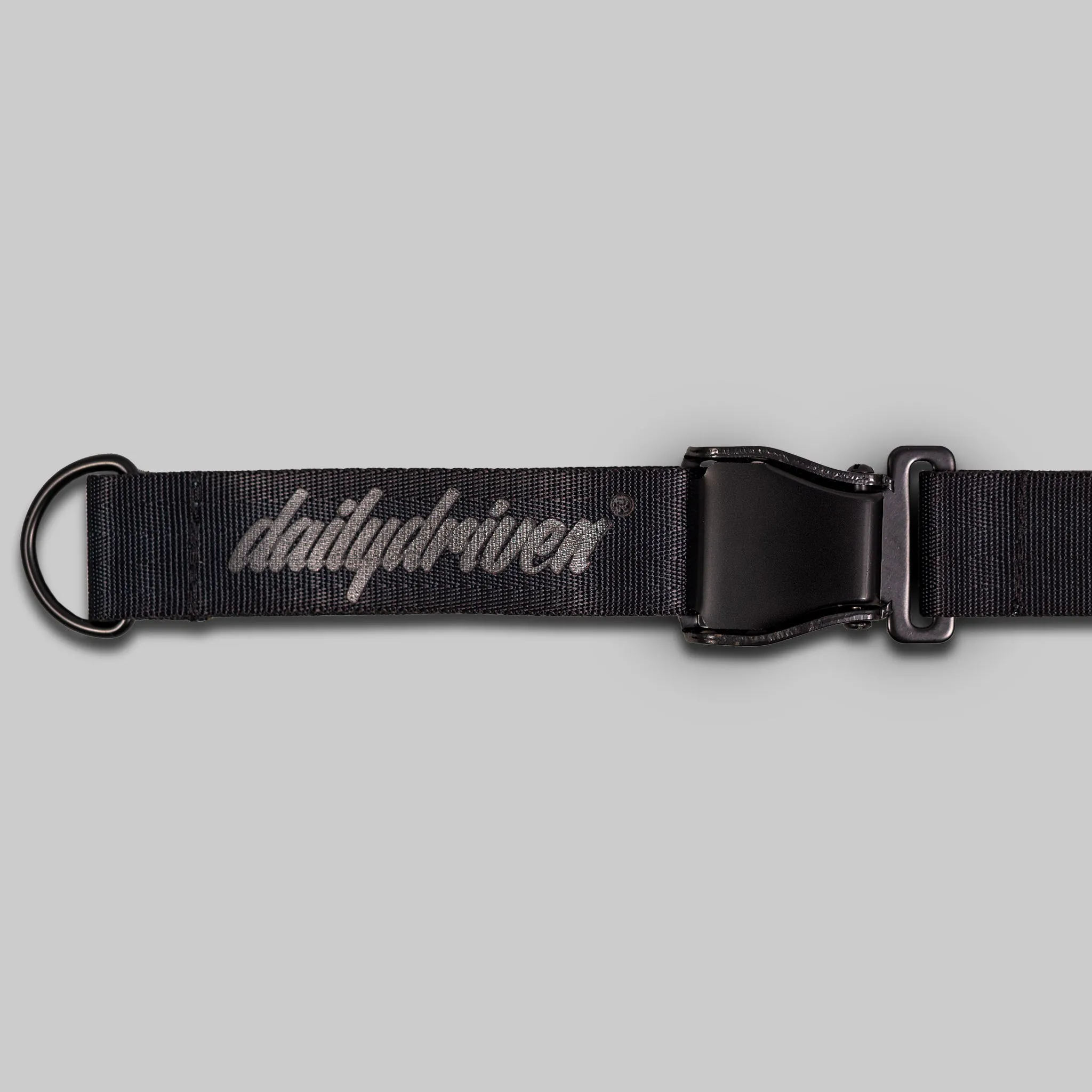 DailyDriven® Relaunch Belt Buckle Lanyard - Black on Black