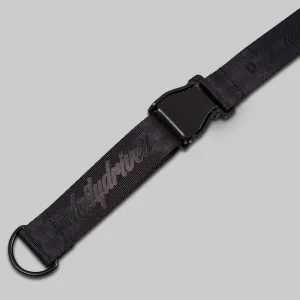 DailyDriven® Relaunch Belt Buckle Lanyard - Black on Black