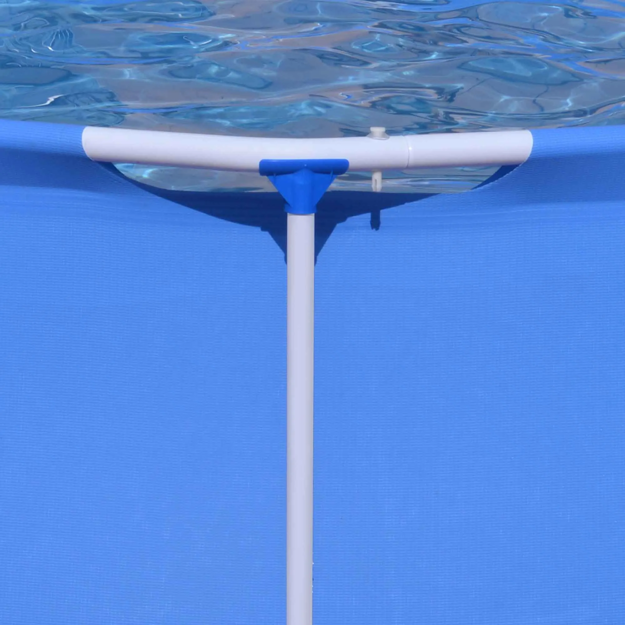 Dellonda 10ft Steel Frame Swimming Pool Round with Filter Pump, Blue - DL19