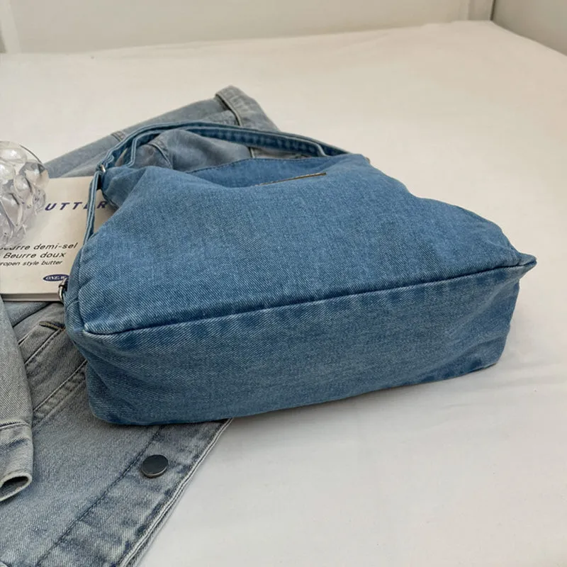 Denim Chic Shoulder Bag