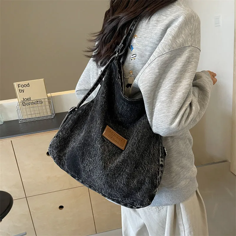 Denim Chic Shoulder Bag