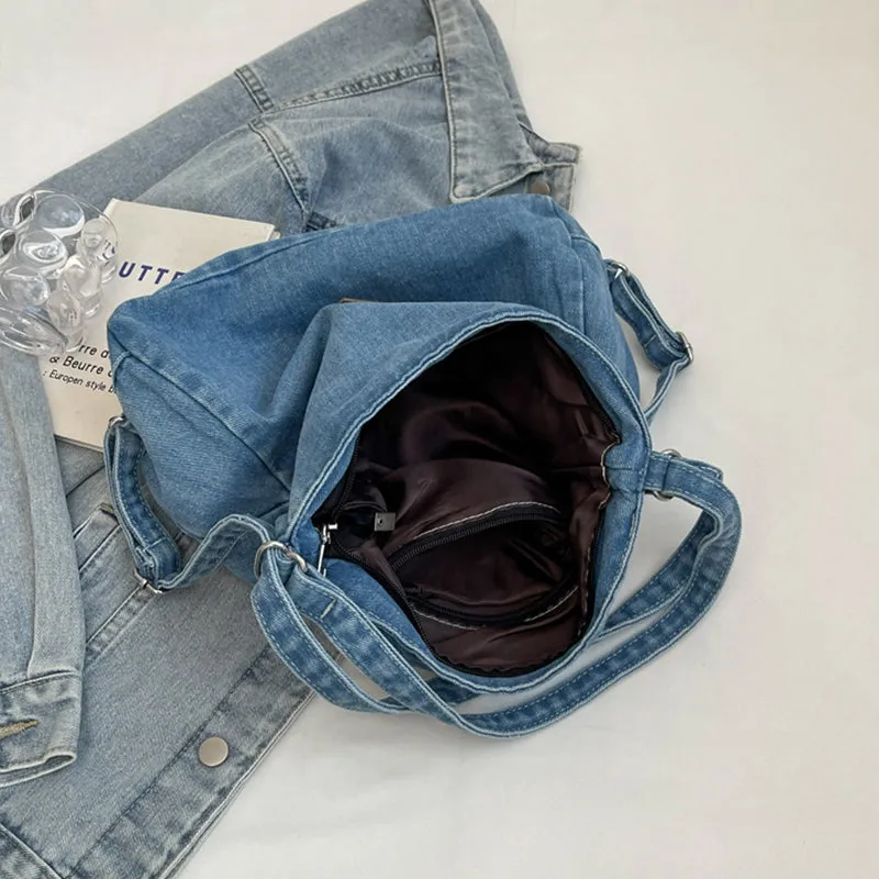 Denim Chic Shoulder Bag