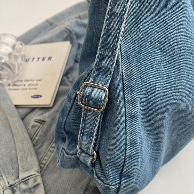 Denim Chic Shoulder Bag