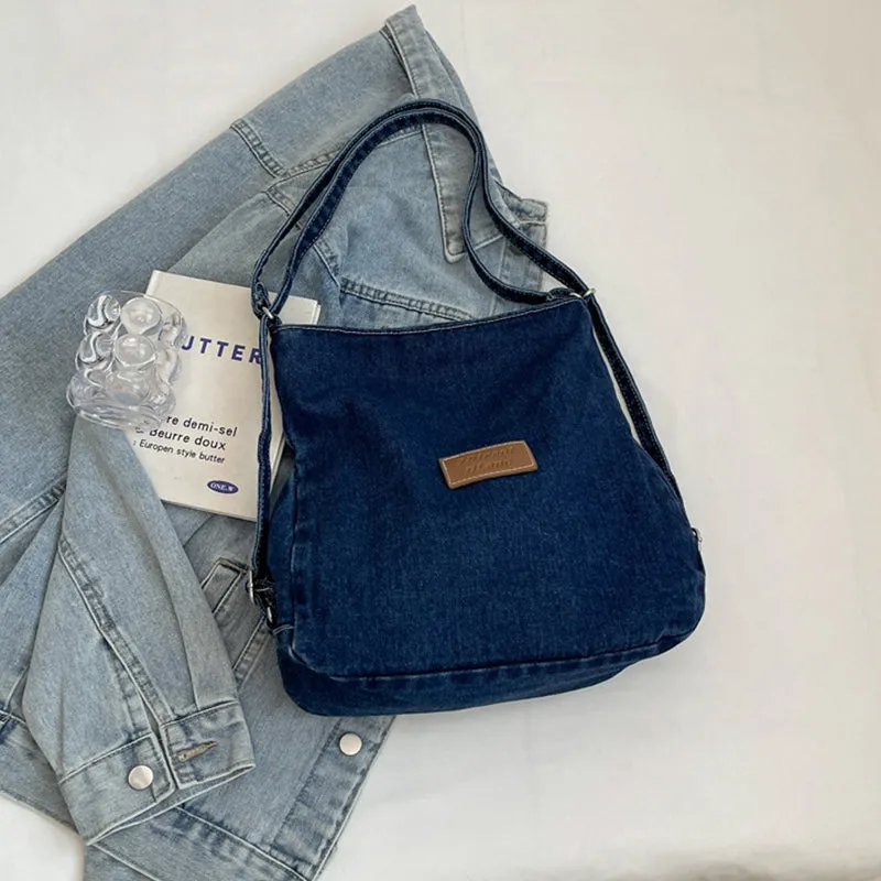 Denim Chic Shoulder Bag