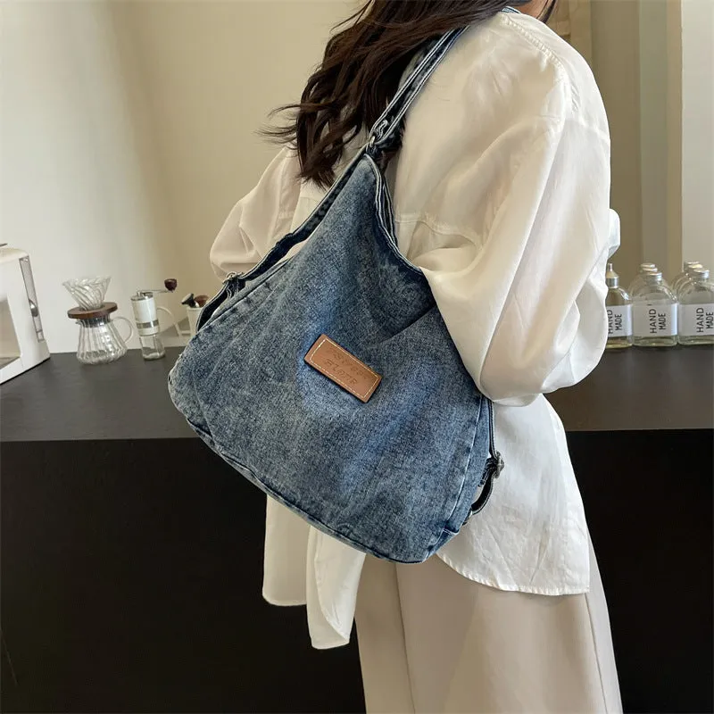 Denim Chic Shoulder Bag