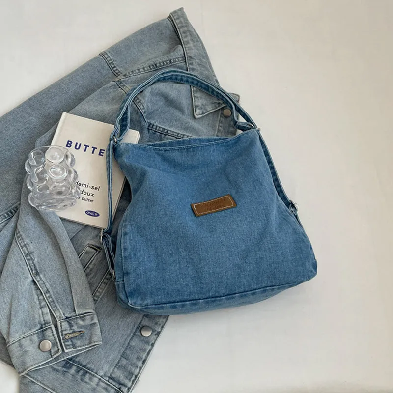 Denim Chic Shoulder Bag