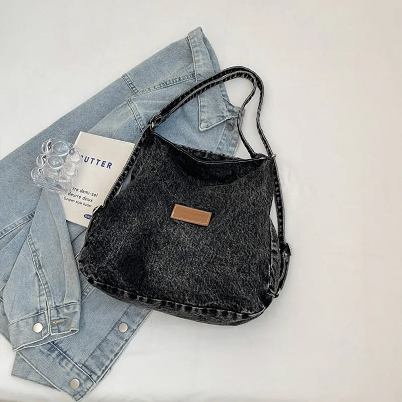 Denim Chic Shoulder Bag