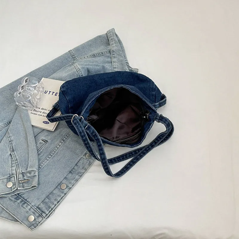 Denim Chic Shoulder Bag