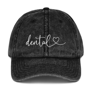 Dental Heart Vintage Dad Hat