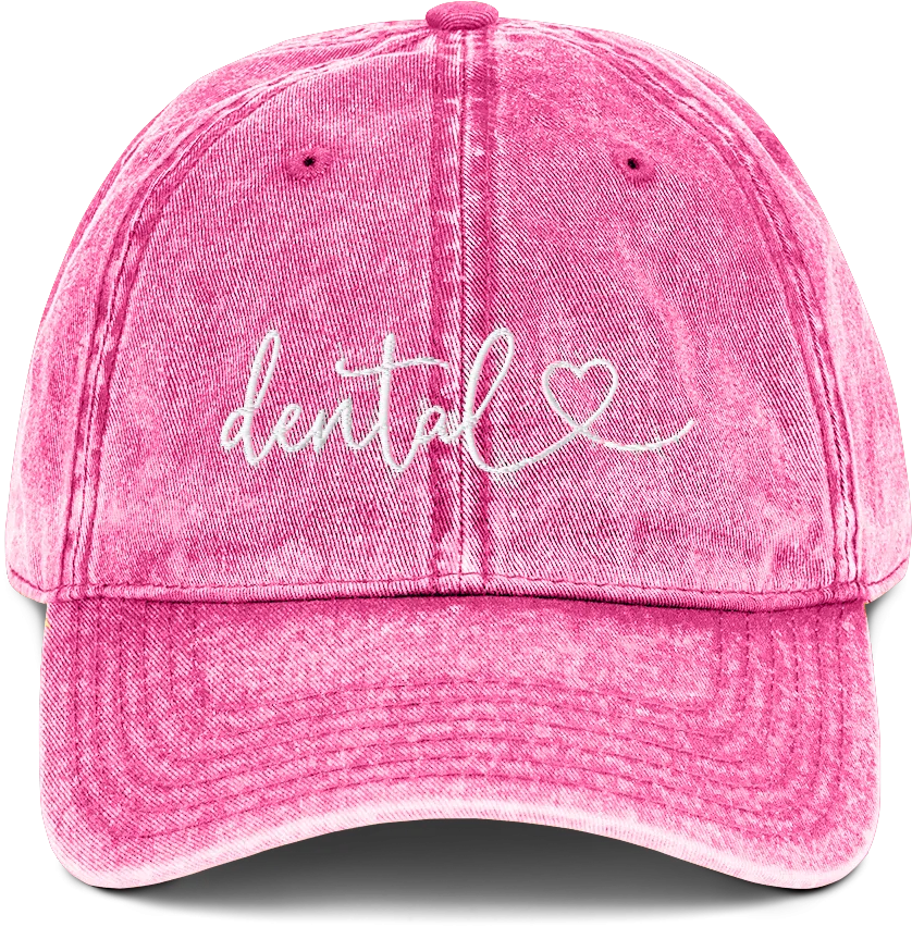Dental Heart Vintage Dad Hat