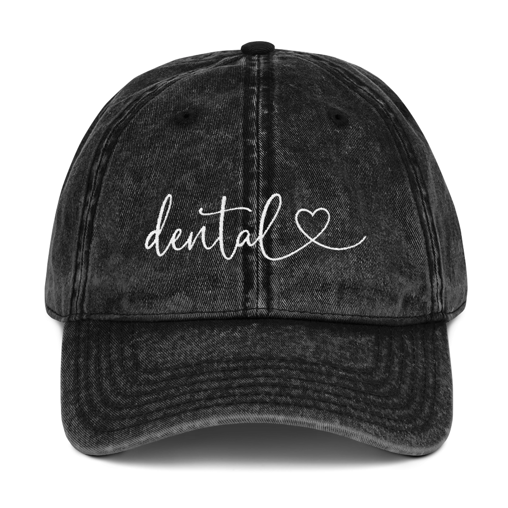 Dental Heart Vintage Dad Hat