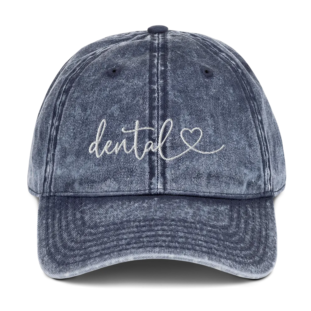 Dental Heart Vintage Dad Hat