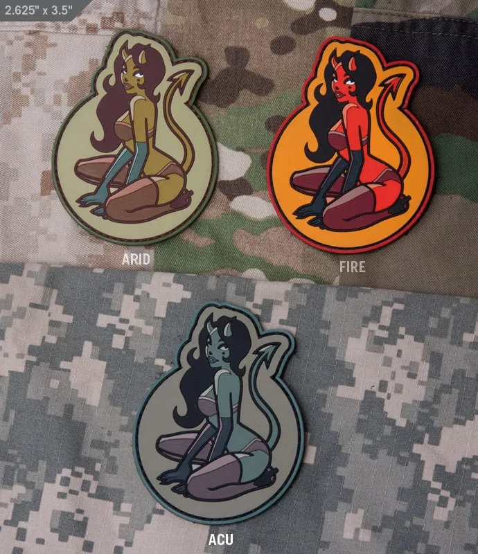 DEVIL GIRL PVC MORALE PATCH