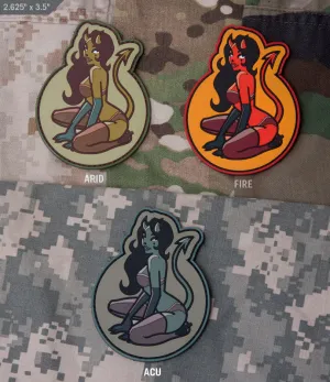 DEVIL GIRL PVC MORALE PATCH