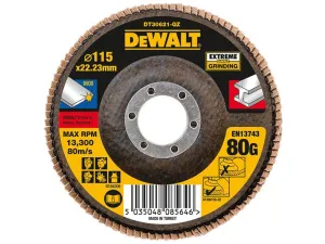 Dewalt Power Tools Extreme Flap Disc 115 X 22.2mm 80G