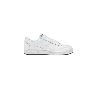 Diadora Men's White Leather Sneakers Size 3
