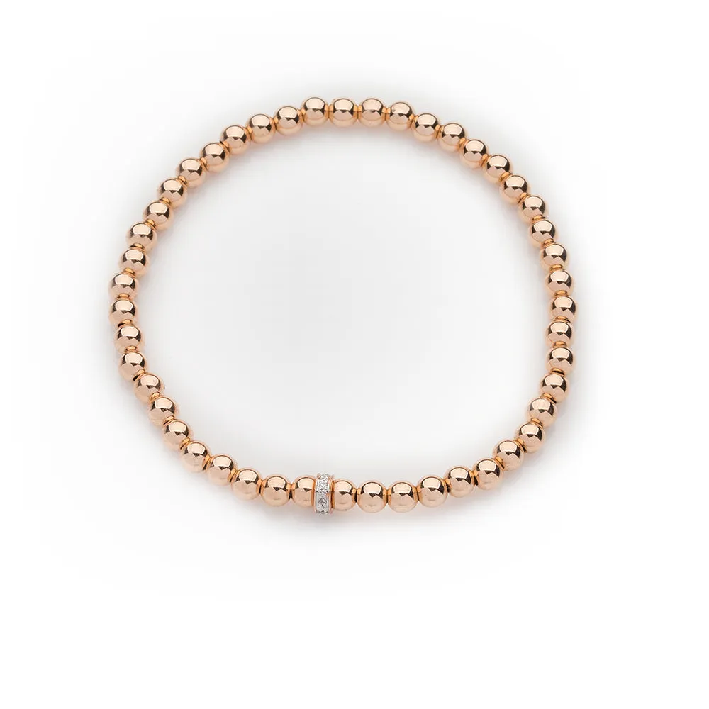 Diamond Rondelle Bracelet in Rose Gold