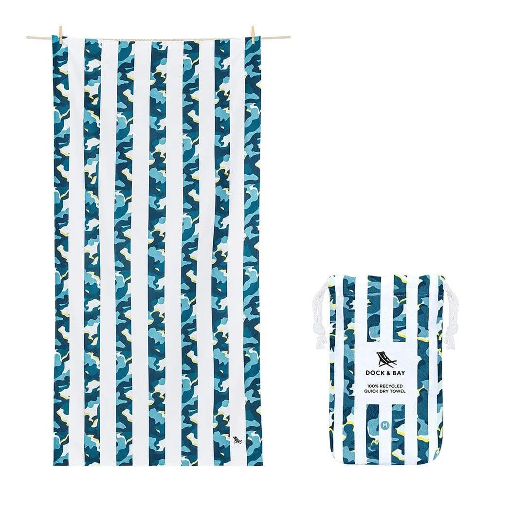 Dock & Bay KIDS Beach Towel | Quick Dry | Cool Camo