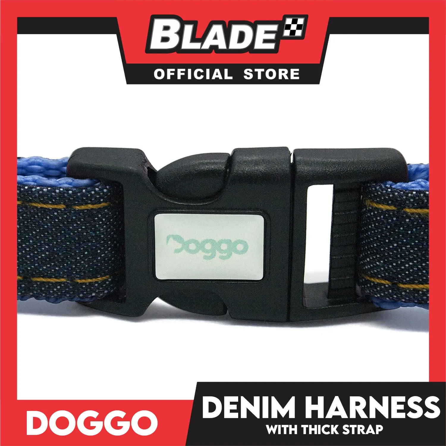 Doggo Denim Harness Extra Small Size (Pink) Harness for Dog