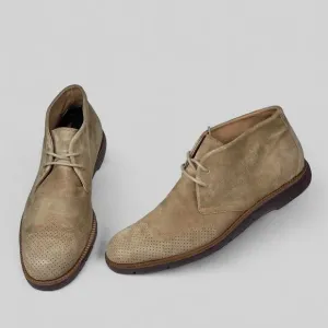 Donald J Pliner Boots Men’s Size 10 M Suede Wingtip Ankle Chukka Tan Ermes-Ma