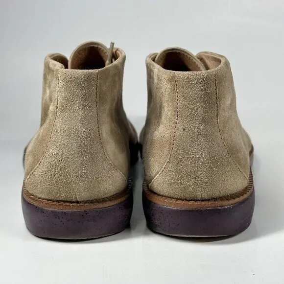 Donald J Pliner Boots Men’s Size 10 M Suede Wingtip Ankle Chukka Tan Ermes-Ma