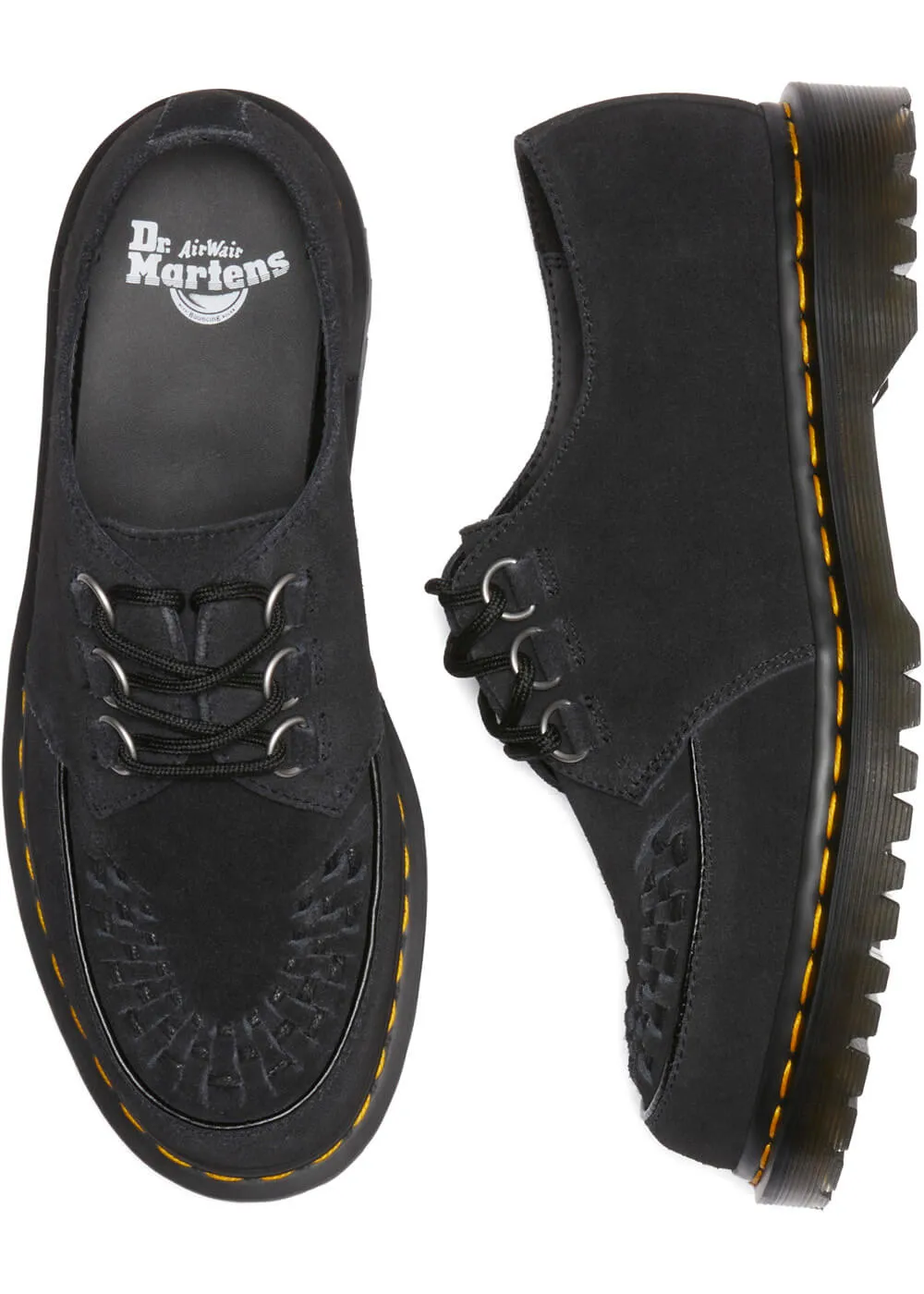 Dr. Martens Ramsey Suede Leather Creepers Black