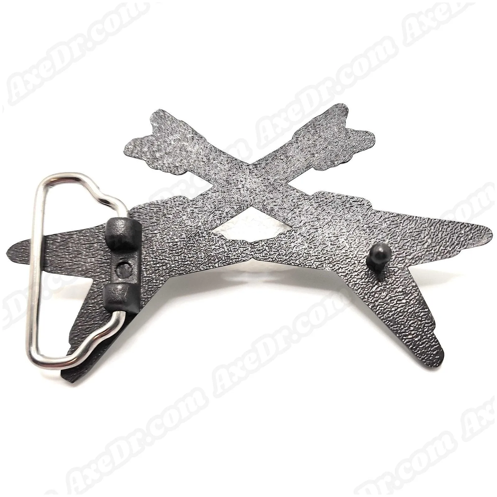 Dual Guitars Belt Buckle / Crossed Guitars Belt Buckle