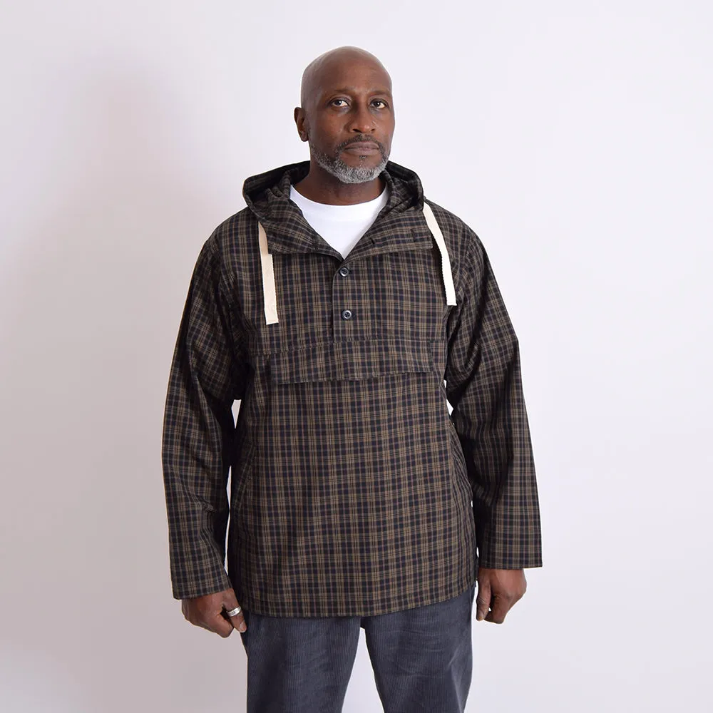 Dublinware Chestnut & Navy Check Smock