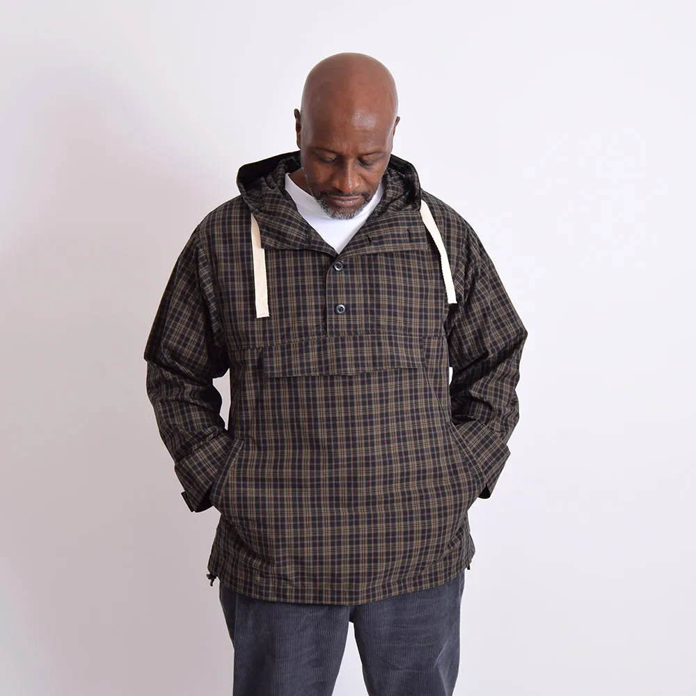 Dublinware Chestnut & Navy Check Smock