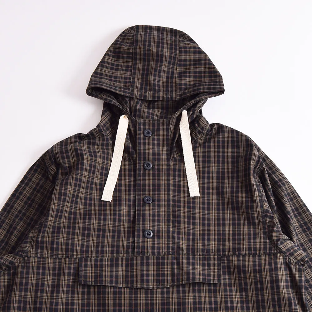 Dublinware Chestnut & Navy Check Smock