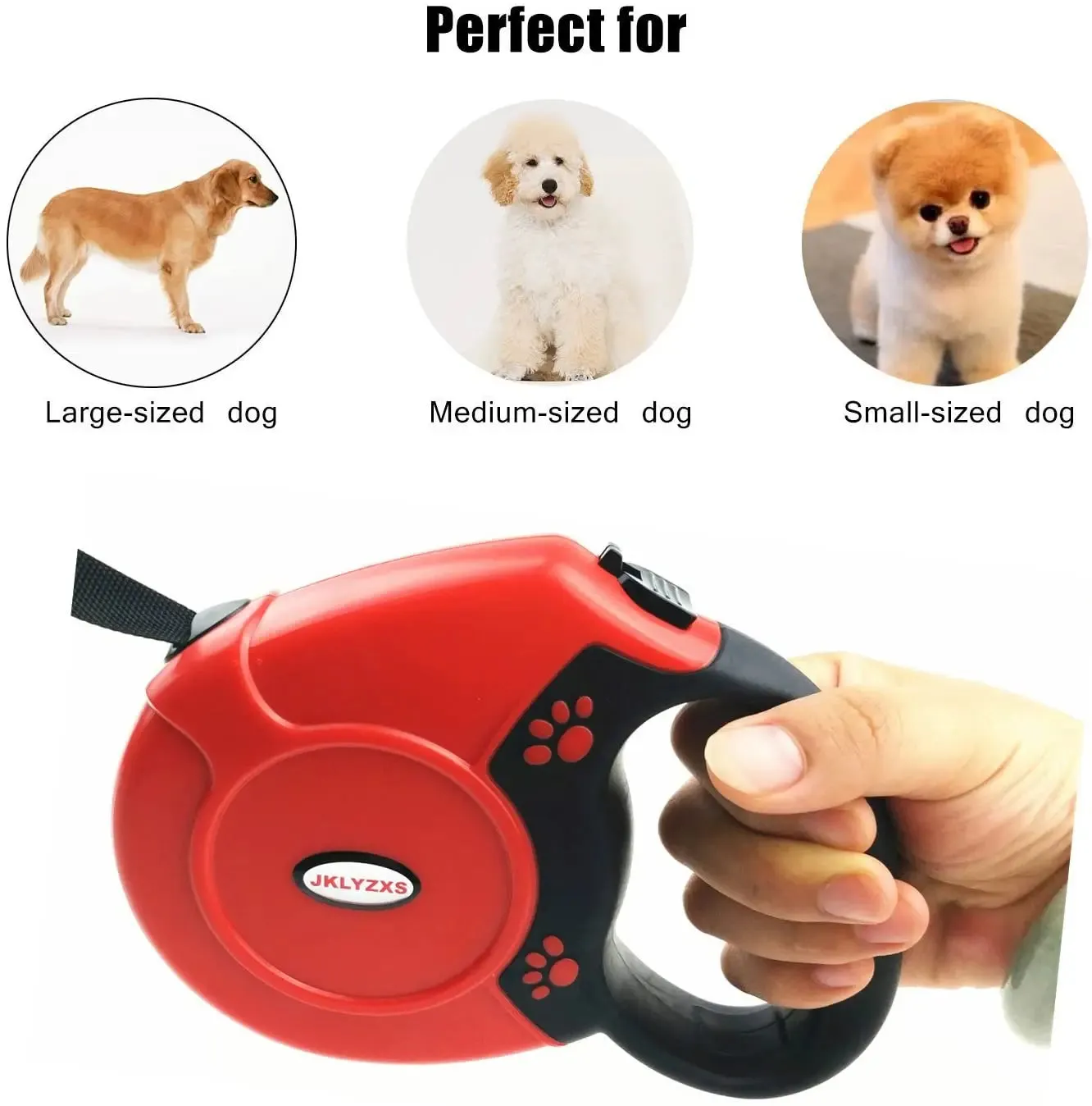 Durable Retractable Leash for Big Dogs
