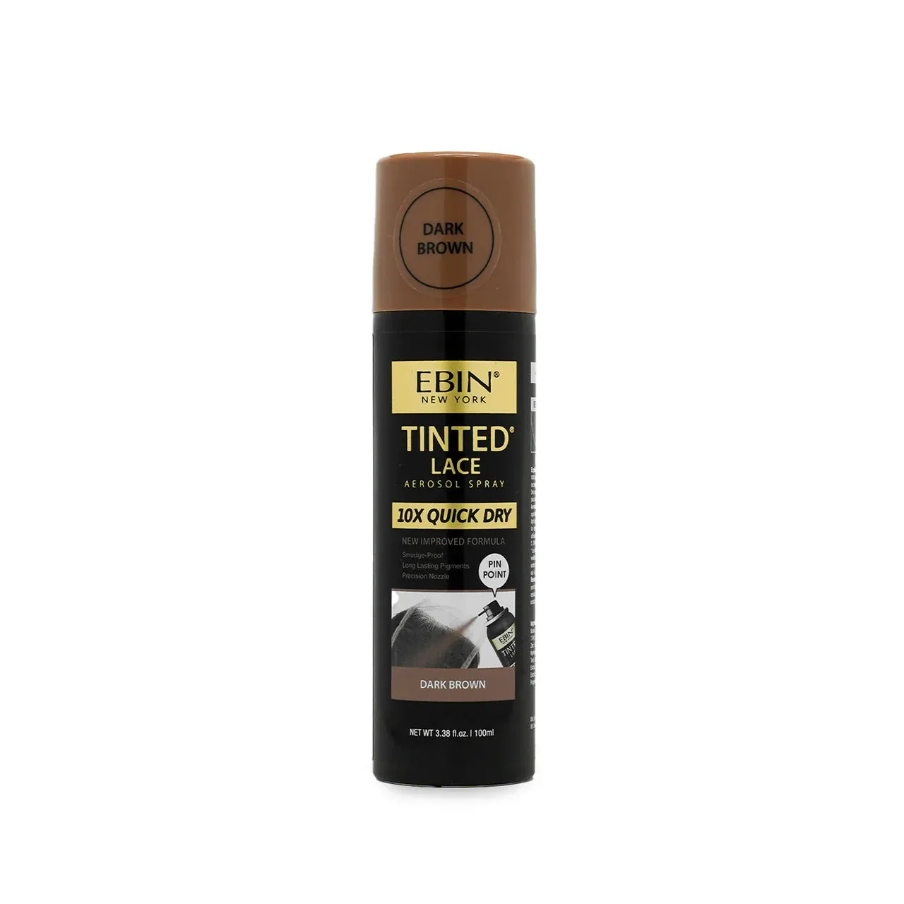 Ebin New York Tinted Lace Aerosol Spray 10X Quick Dry 100ml - UK Shipping Only