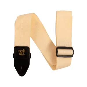 Ernie Ball Polypro Guitar Strap, Cream & Black