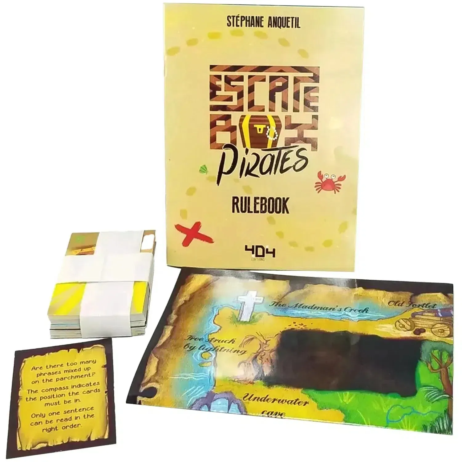 Escape Box Pirates - Cooperative Pirates Board Game for Family, Adults, and Children (2-6 Players, Ages 7 ) - 404 Editions