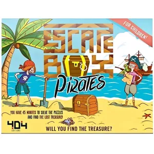 Escape Box Pirates - Cooperative Pirates Board Game for Family, Adults, and Children (2-6 Players, Ages 7 ) - 404 Editions